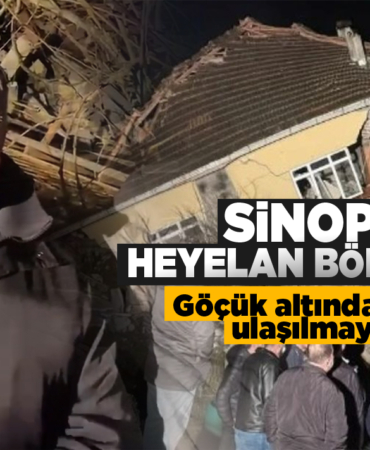 Sinop Valisi heyelan bölgesinde: Göçük altında kalan çifte ulaşılmaya çalışılıyor!