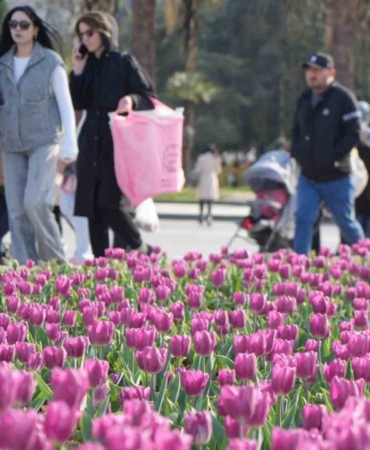 Samsun binlerce laleyle süslendi