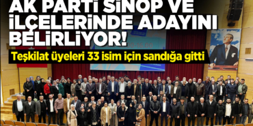 Sinop'ta AK Partililer sandığa gitti