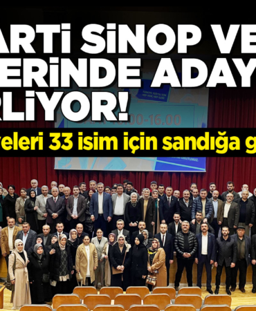 Sinop'ta AK Partililer sandığa gitti