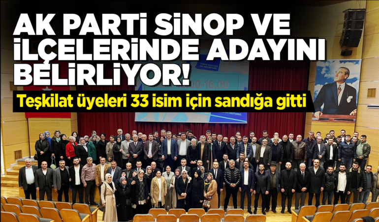 Sinop’ta AK Partililer sandığa gitti