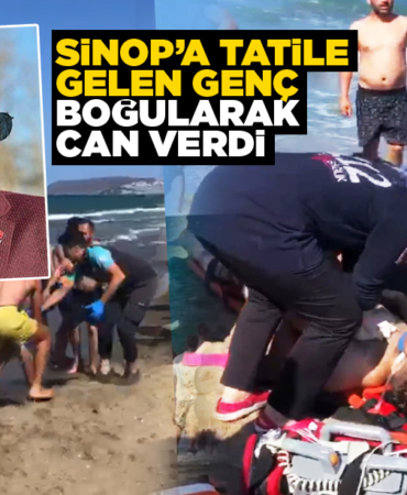Sinop'a tatile gelen genç boğularak can verdi