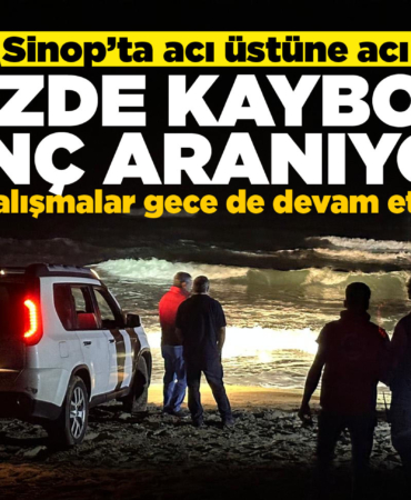 Denizde kaybolan genci arama çalışmaları