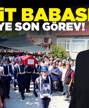 Şehit babası gazi son yolculuğuna uğurlandı