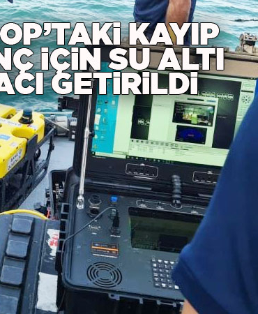 Sinop'ta denizde kaybolan Yusuf, su altı aracıyla aranıyor