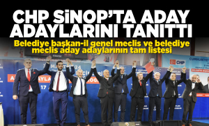 CHP Sinop'ta aday adaylarını tanıttı