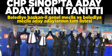 CHP Sinop'ta aday adaylarını tanıttı