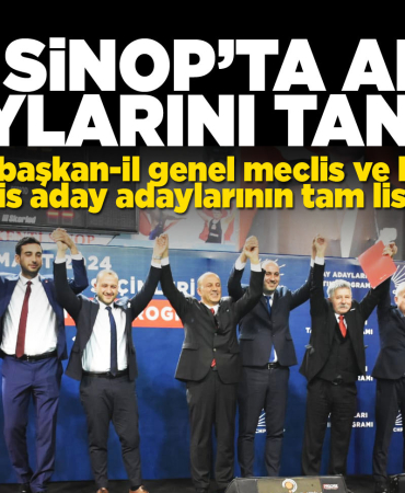 CHP Sinop'ta aday adaylarını tanıttı