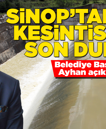 Sinop'taki su kesintisiyle ilgili başkandan açıklama