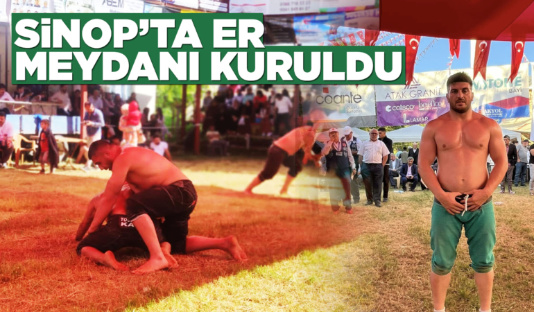Sinop Sazlı Akbaş Güreş Festivalinde Deveci başpehlivan oldu