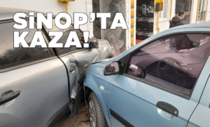 Kontrolü kaybeden sürücü park halindeki araca çarptı