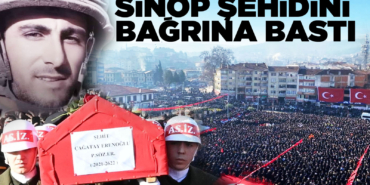 Sinop şehidi için tek yürek oldu