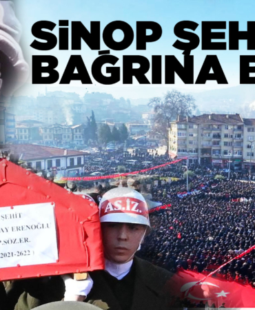 Sinop şehidi için tek yürek oldu
