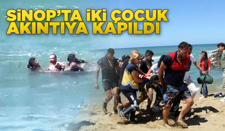 Sinop’ta 2 kız çocuğu boğulma tehlikesi geçirdi