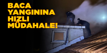 Bir apartmanın bacasında yangın çıktı