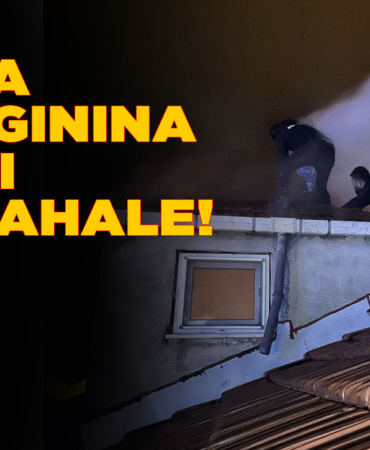 Bir apartmanın bacasında yangın çıktı