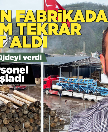 Yanan fabrika kapasite arttırarak tekrar üretime başladı