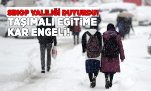 Sinop ve ilçelerinde taşımalı eğitime ara verildi
