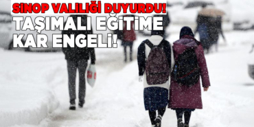 Sinop ve ilçelerinde taşımalı eğitime ara verildi