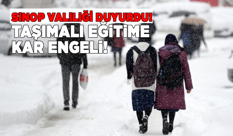 Sinop ve ilçelerinde taşımalı eğitime ara verildi
