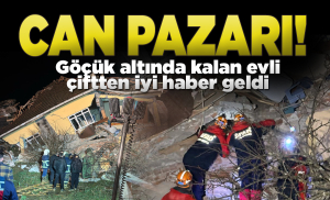 Göçük altında kalan karı-koca kurtarıldı