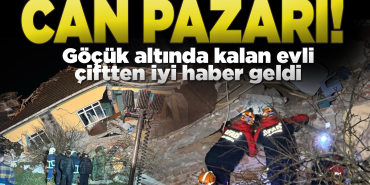 Göçük altında kalan karı-koca kurtarıldı