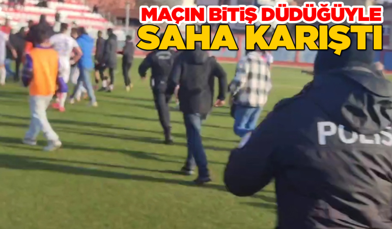 Sinopspor maçında tansiyon yükseldi