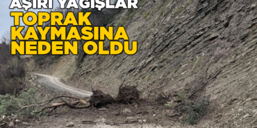 Sinop'ta köy yolu ulaşıma kapandı