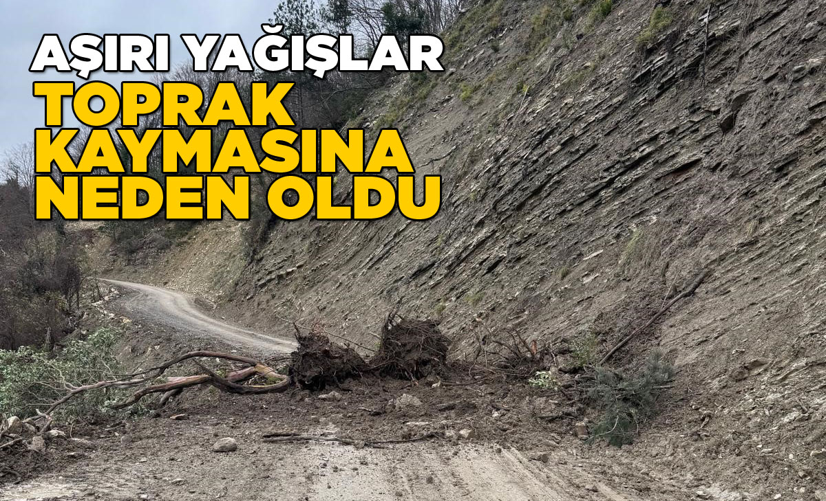 Sinop'ta köy yolu ulaşıma kapandı
