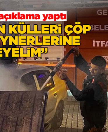 Kızgın soba külü yangın çıkardı