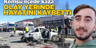 Otomobil yoldan çıkarak köprünün korkuluklarına çarptı