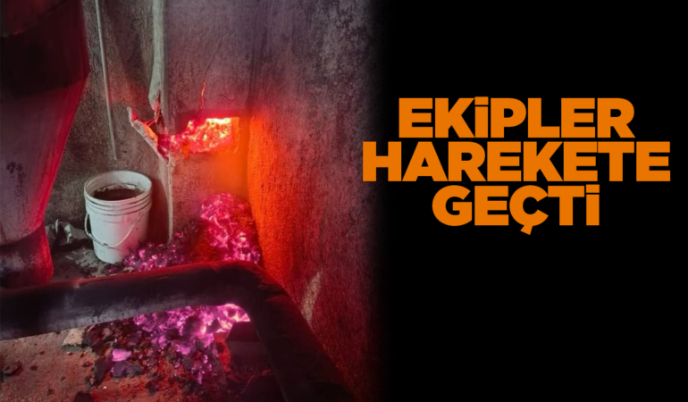 Sinop’ta bina bacasında yangın çıktı