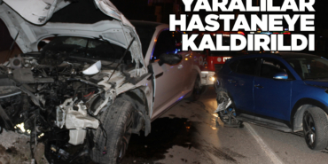 Sinop-Samsun yolunda zincirleme trafik kazası