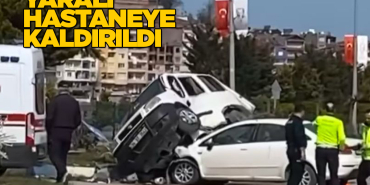 Sinop’ta iki otomobil çarpıştı