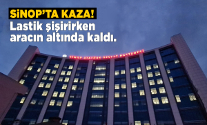 Sinop’ta akaryakıt istasyonunda kaza