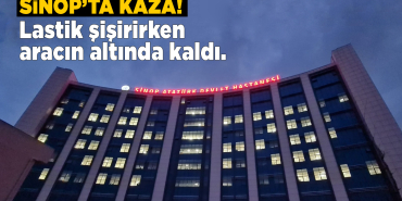 Sinop’ta akaryakıt istasyonunda kaza