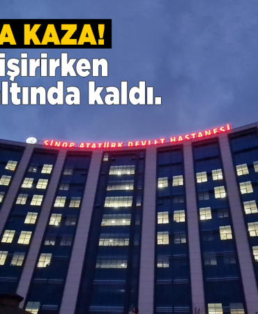 Sinop’ta akaryakıt istasyonunda kaza