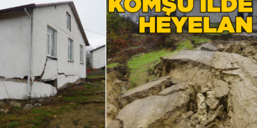 Heyelan nedeniyle iki ev tahliye edildi