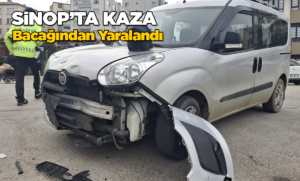 Sinop’ta hafif ticari araç ile motosiklet çarpıştı