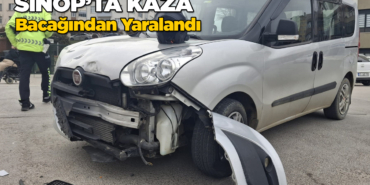 Sinop’ta hafif ticari araç ile motosiklet çarpıştı