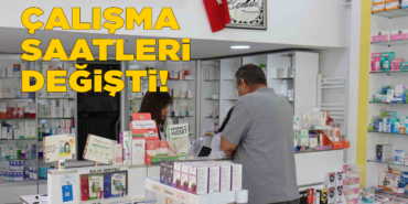 Sinop’ta eczanelerin çalışma saatleri değişti