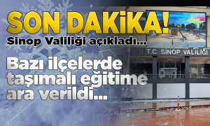 Sinop’un bazı ilçelerinde taşımalı eğitime ara verildi