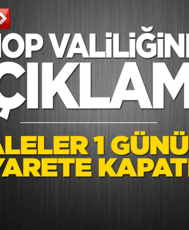 Erfelek Şelaleleri yağışlar nedeniyle ziyarete kapatıldı