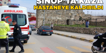 Bebek arabasına çarpmamak için ani fren yaptı