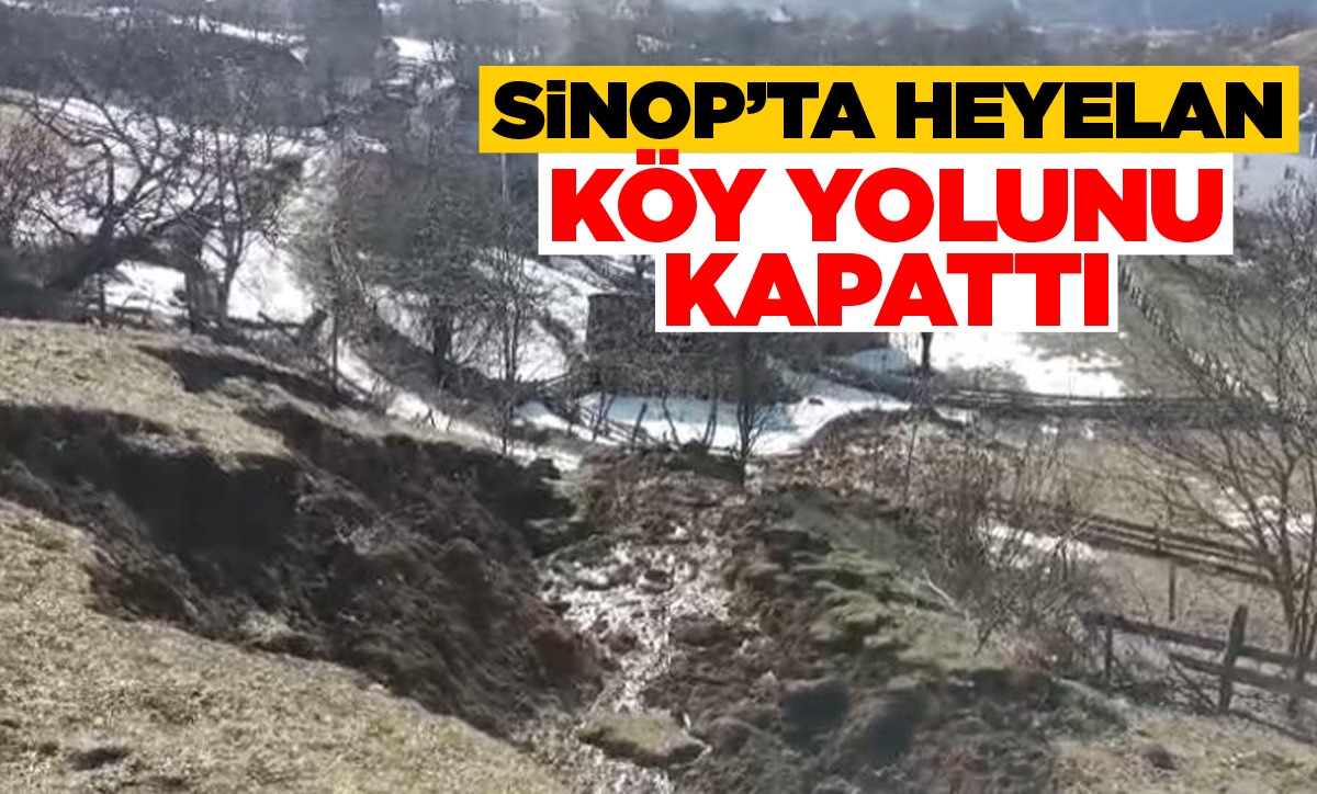 Sinop’ta bir köy yolu ulaşıma kapandı