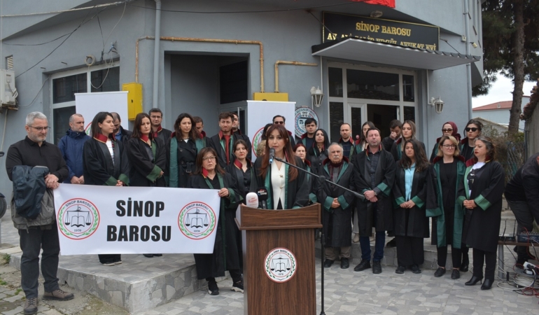 Sinop’tan İstanbul Barosu’na destek açıklaması