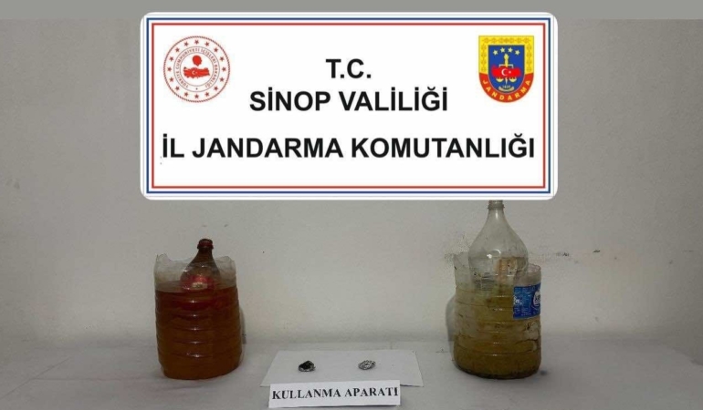 Sinop’un ilçesinde narkotik operasyonu