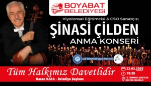 Şinasi Çilden anısına konser verilecek