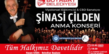 Şinasi Çilden anısına konser verilecek