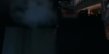 Hastanenin bacasında yangın çıktı